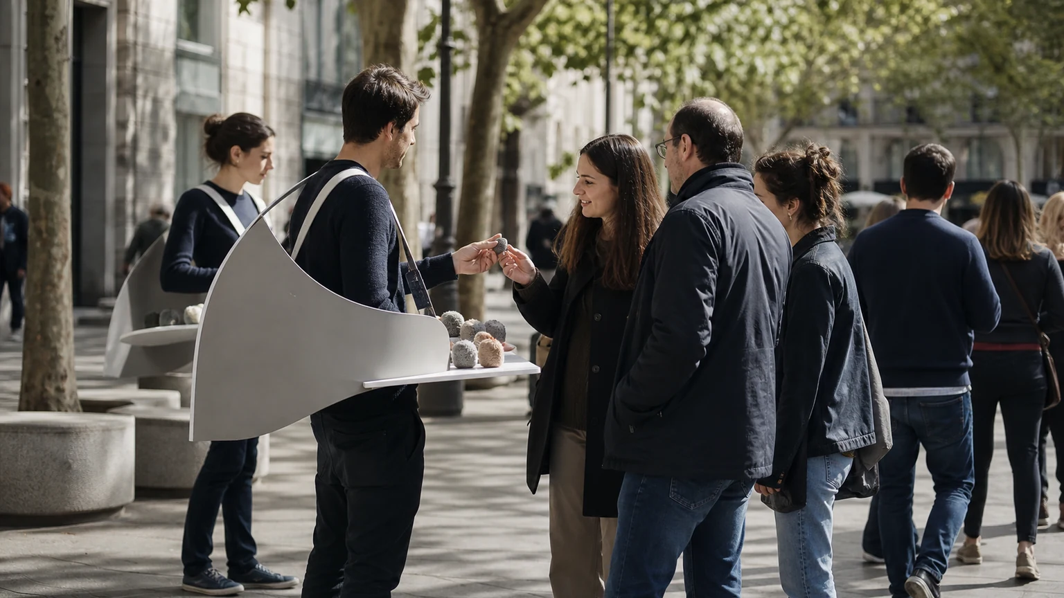 Scène professionnelle liée à « Concevoir une animation commerciale mobile et responsable »