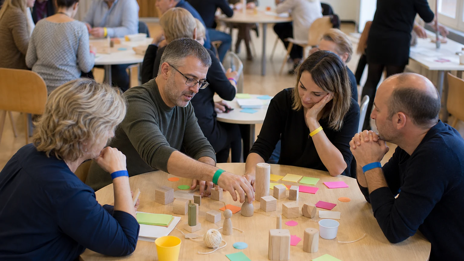 Scène professionnelle liée à « Animer une conversation thématique autour d’un savoir-faire »